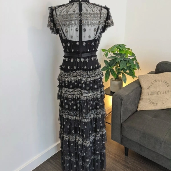 BHLDN Needle & Thread Gown fits size US  2 $769 - Picture 4 of 12